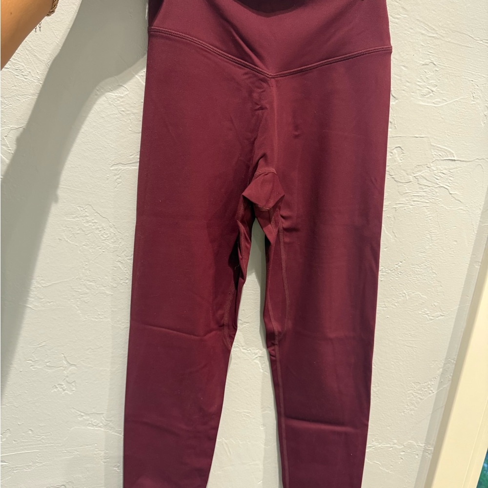 Women's Burgundy Leggings